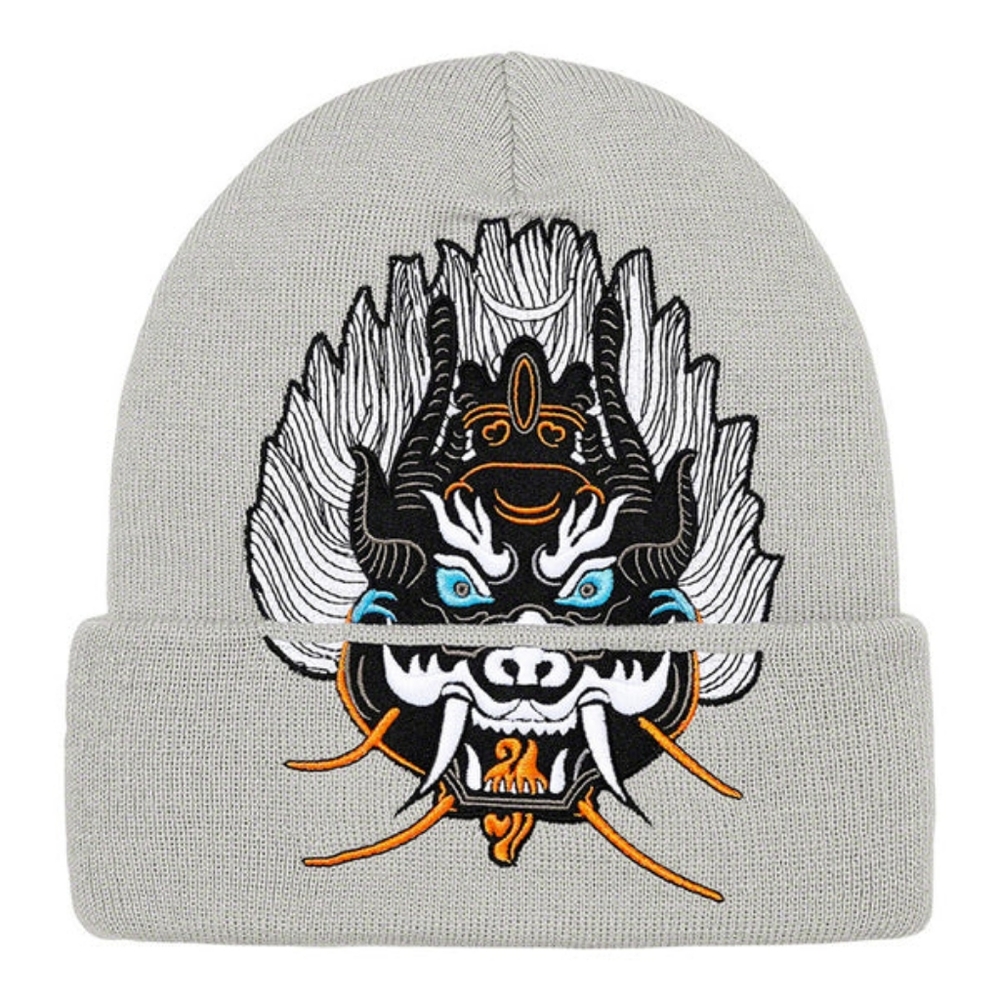 New Fall Winter 2021 Grey Demon Beanie Supreme